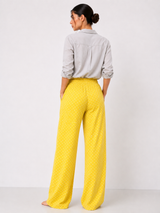 Women’s Wide Leg Polka Dot Pants – Casual Streetwear Lounge Trousers with Elastic Waist and Loose Fit