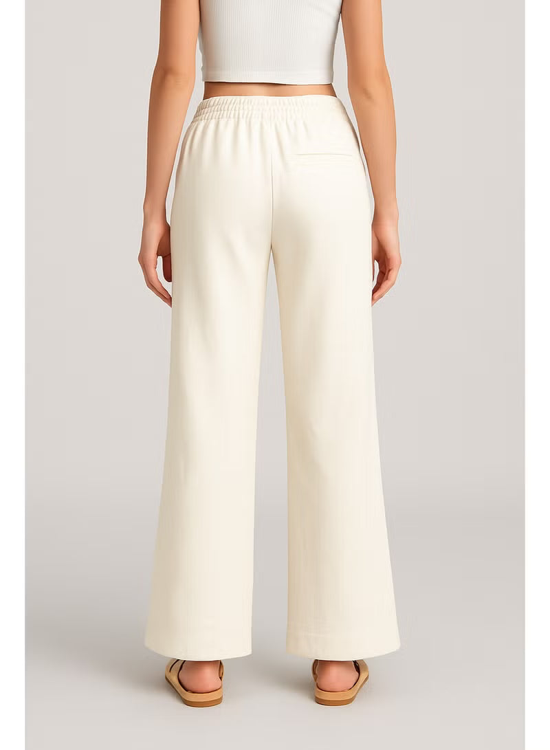 Soft Steps Women's Linen Pants White