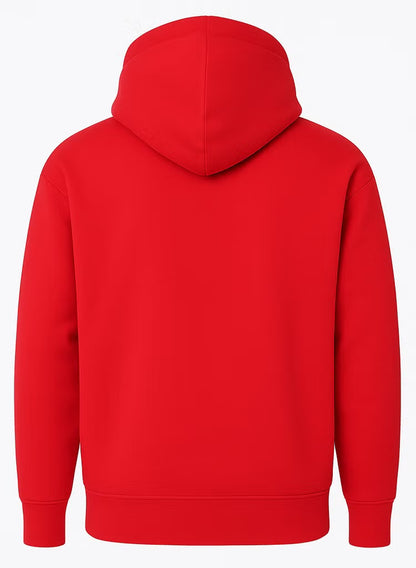 Basic Red Hoodie For Men