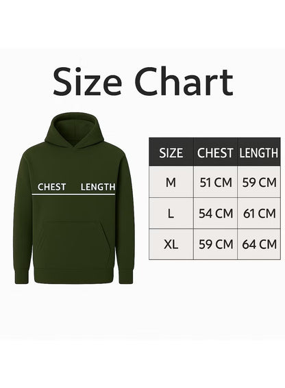 Soft Steps Green Basic Hoodie For Men