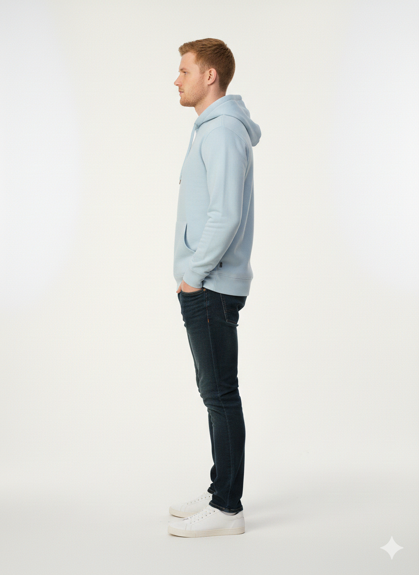 Soft Steps Men’s Casual Hoodie – Lightweight, Soft & Everyday Wear