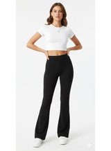 Women's High Waist Wide Leg Charleston Yoga Pants - Stretchy Leggings