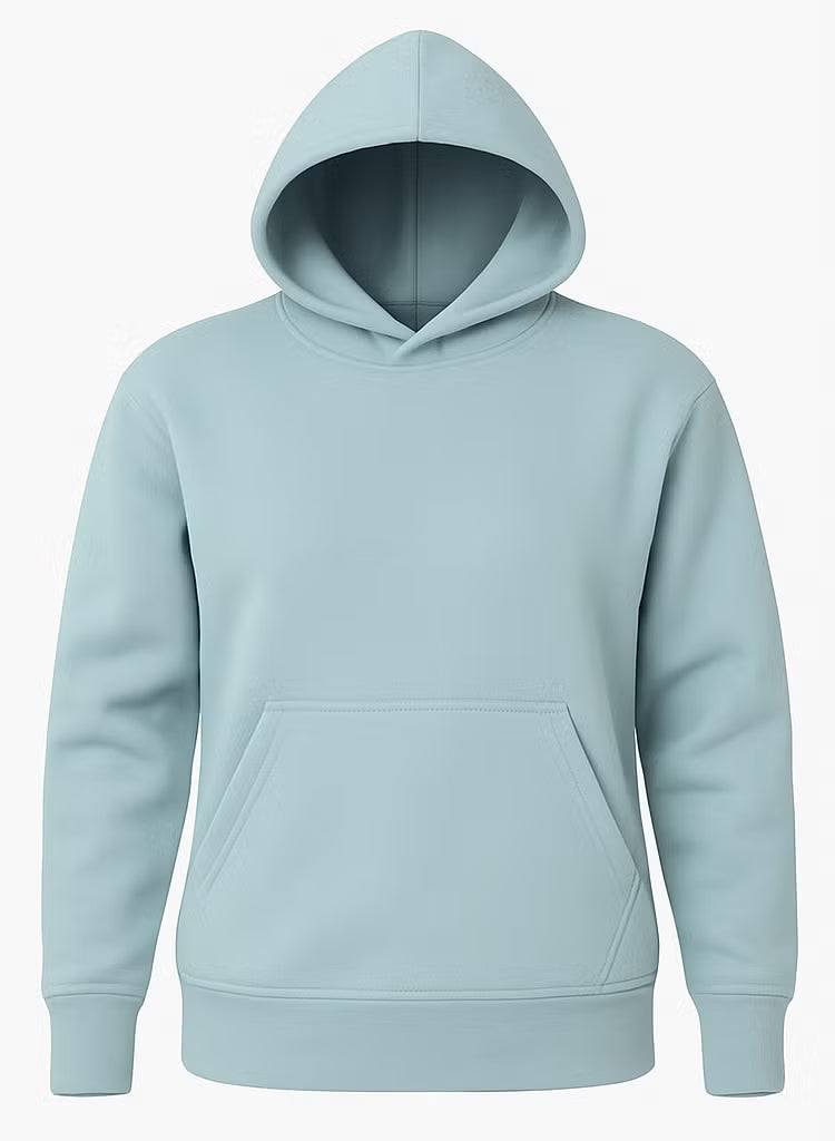 Soft Steps Light Blue Basic Hoodie