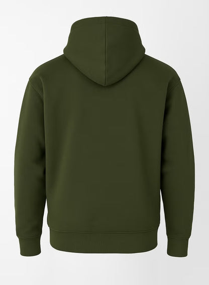 Soft Steps Green Basic Hoodie For Men
