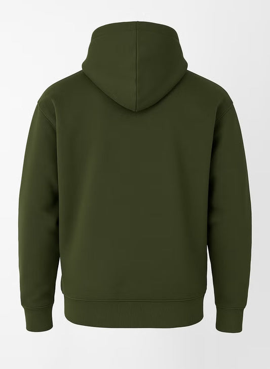 Soft Steps Green Basic Hoodie For Men