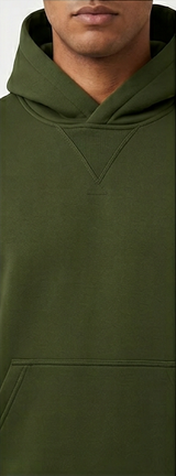Soft Steps Green Basic Hoodie